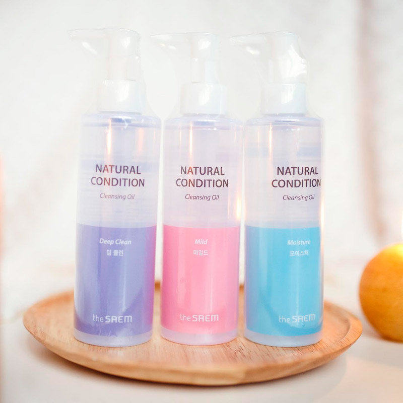 Гидрофильное масло для чувствительной кожи The Saem Natural Cleansing Oil Mild 180мл