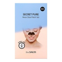 Маска-патч для носа от черных точек The Saem Secret Pure Nose Clear Patch Set 6шт