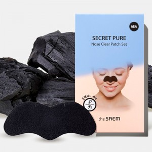 Маска-патч для носа от черных точек The Saem Secret Pure Nose Clear Patch Set 6шт