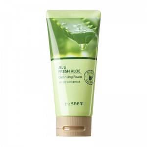 Пенка для умывания с алоэ вера THE SAEM Jeju Fresh Aloe Cleansing Foam 150 мл