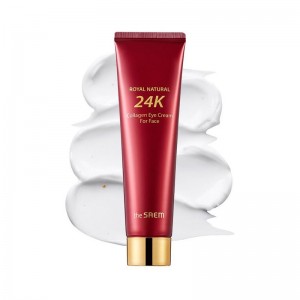 Крем для лица и кожи вокруг глаз с коллагеном и золотом THE SAEM Royal Natural 24K Collagen Eye Cream For Face 100мл
