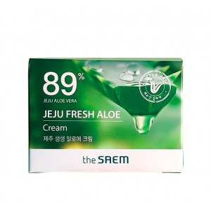 Увлажняющий крем для лица с алоэ THE SAEM Jeju Fresh Aloe Cream - 50 мл
