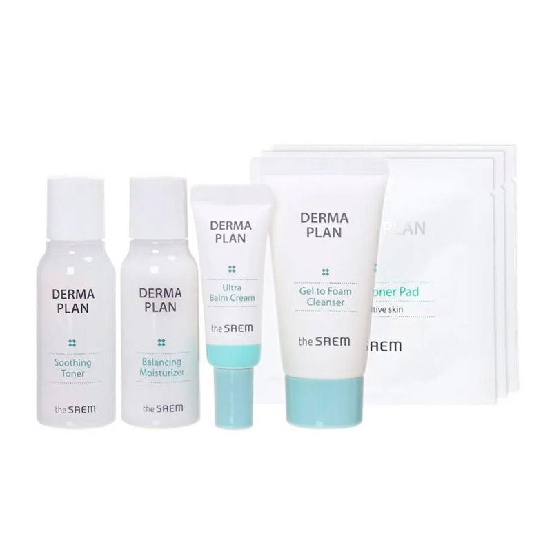 Восстанавливающий набор для лица The Saem Derma Plan Travel Kit