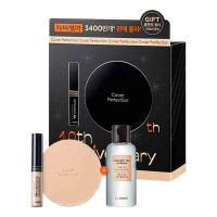 Лимитированный набор The Saem Cover Perfection 10th Anniversary Edition Color 01 Clear Beige