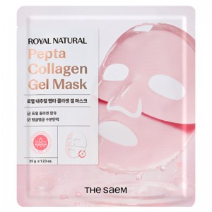 Маска для лица гидрогелевая The Saem Royal Natural Pepta Collagen Gel Mask 35гр