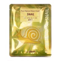 Тканевая маска с муцином улитки THE SAEM Pure Natural Mask Sheet Snail - 20 мл
