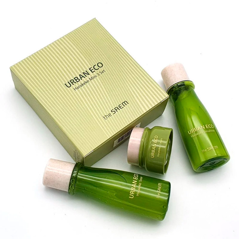 Набор миниатюр для лица веганский THE SAEM Vegan Urban Eco Harakeke Mini 3 Set