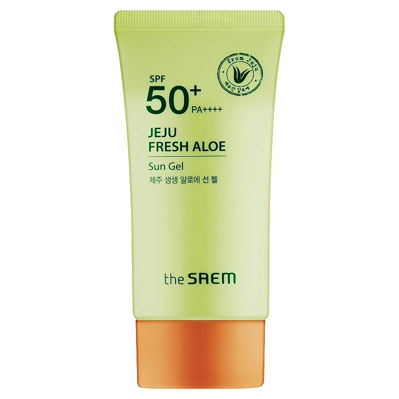 Солнцезащитный гель с алоэ THE SAEM Jeju Fresh Aloe Sun Gel SPF50+ PA++++ 60 гр