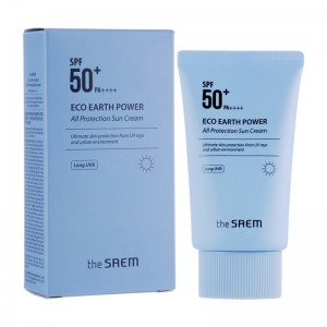 Солнцезащитный крем для лица THE SAEM Eco Earth Power All Protection Sun Cream SPF50+ PA++++  50мл