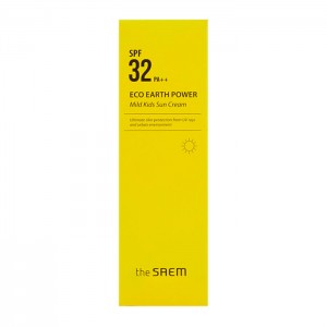 Солнцезащитный лосьон THE SAEM Eco Earth Power Mild Kids Sun Cream SPF32 PA++ - 60 гр