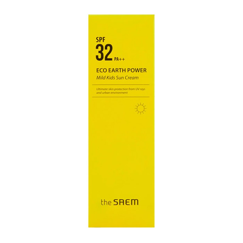 Солнцезащитный лосьон THE SAEM Eco Earth Power Mild Kids Sun Cream SPF32 PA++ - 60 гр