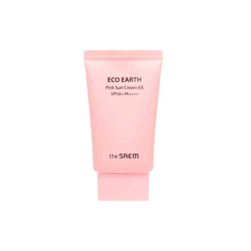 Солнцезащитный крем для проблемной кожи The Saem Sun Eco Earth Pink Sun Cream Ex SPF50+ PA++++ 50мл