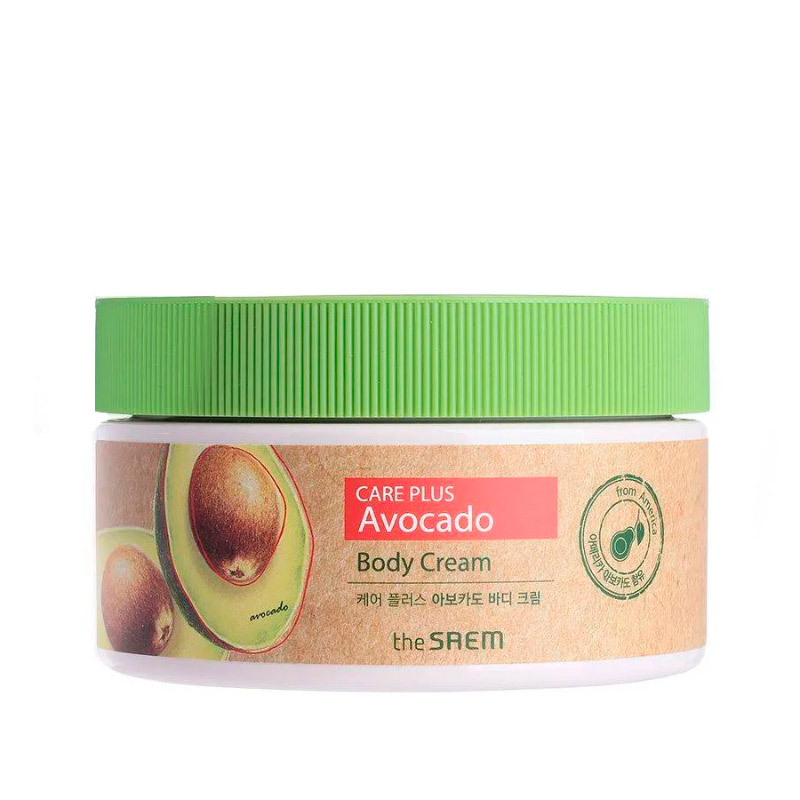 Питательный крем для тела с авокадо The Saem Care Plus Avocado Body Cream 300 мл