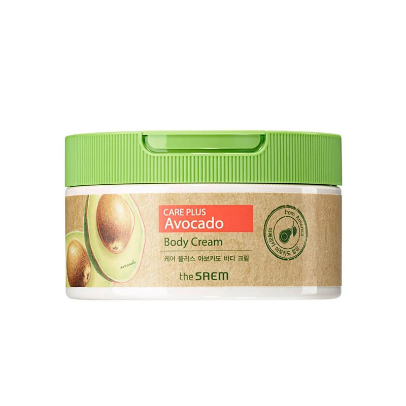 Питательный крем для тела с авокадо The Saem Care Plus Avocado Body Cream 300 мл
