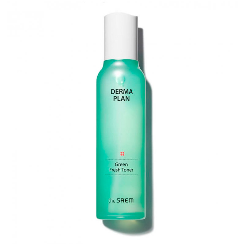 Тонер для проблемной кожи The Saem Derma Plan Green Fresh Toner 155мл