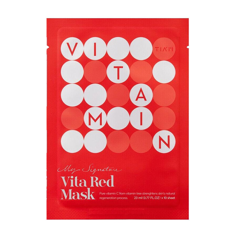 Витаминная тканевая маска TIAM My Signature Vita Red Mask 23мл Витаминная тканевая маска TIAM My Signature Vita Red Mask 23мл