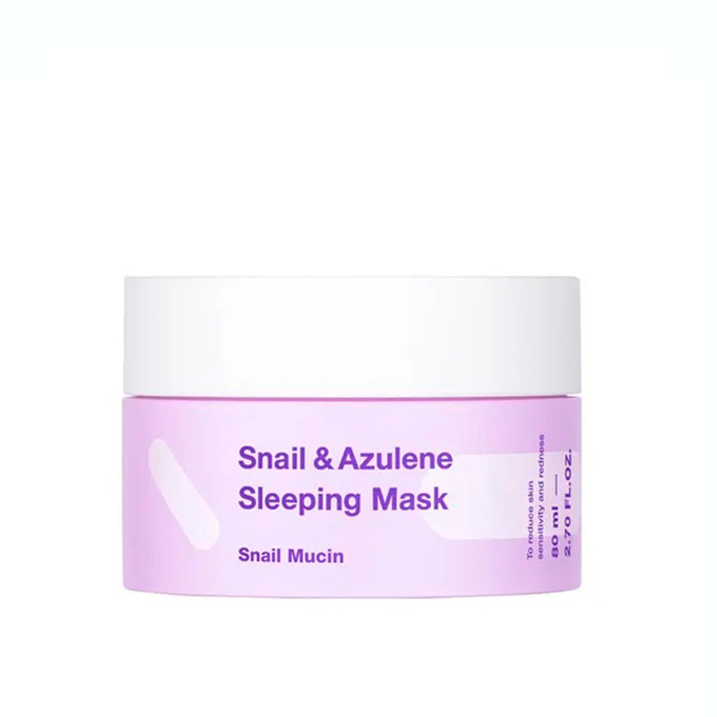 Успокаивающая ночная маска с муцином улитки и азуленом TIAM Snail Azulene Sleeping Mask 80мл Успокаивающая ночная маска с муцином улитки и азуленом TIAM Snail Azulene Sleeping Mask 80мл