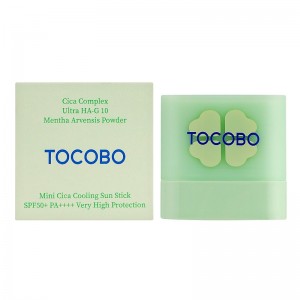 Миниатюра успокаивающего солнцезащитного стика Tocobo Cica Cooling Sun Stick mini SPF50+ PA++++ 11гр