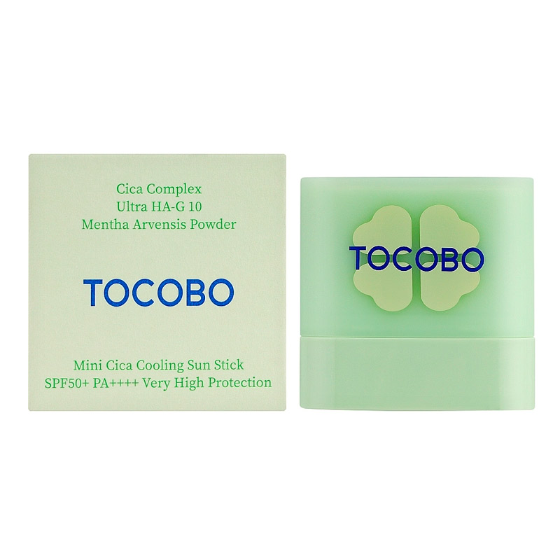 Миниатюра успокаивающего солнцезащитного стика Tocobo Cica Cooling Sun Stick SPF50+ PA++++ 11гр