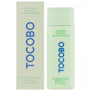Успокаивающая солнцезащитная сыворотка Tocobo Cica Calming Sun Serum SPF50+ PA++++ 50мл 