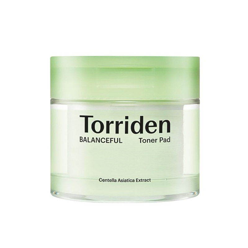 Гипоаллергенные очищающие пэды с центеллой Torriden﻿ Balanceful Cica Toner Pad 60шт