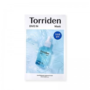 Тканевая маска для глубокого увлажнения Torriden DIVE IN Low Molecular Hyaluronic Acid Mask 27мл