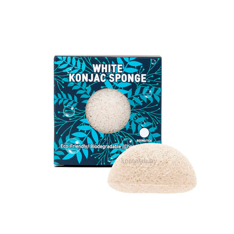 Спонж конняку TRIMAY White Konjac 1 шт Спонж конняку TRIMAY White Konjac 1 шт