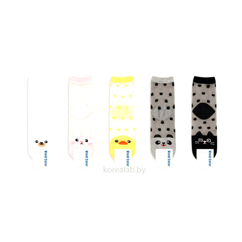 Женские носки VIVID COLOR Капроновые зверюшки - 1 пара Женские носки VIVID COLOR Капроновые зверюшки - 1 пара
