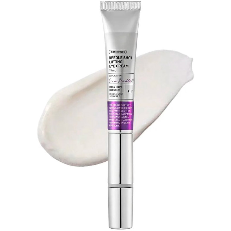 Массажный лифтинг-крем для век с микроиглами VT Cosmetics Reedle Shot Lifting Eye Cream 15мл