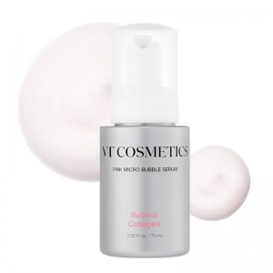 Пузырьковая сыворотка с ретинолом VT Cosmetics Retinol Collagen Pink Micro Bubble Serum 70мл Пузырьковая сыворотка с ретинолом VT Cosmetics Retinol Collagen Pink Micro Bubble Serum 70мл