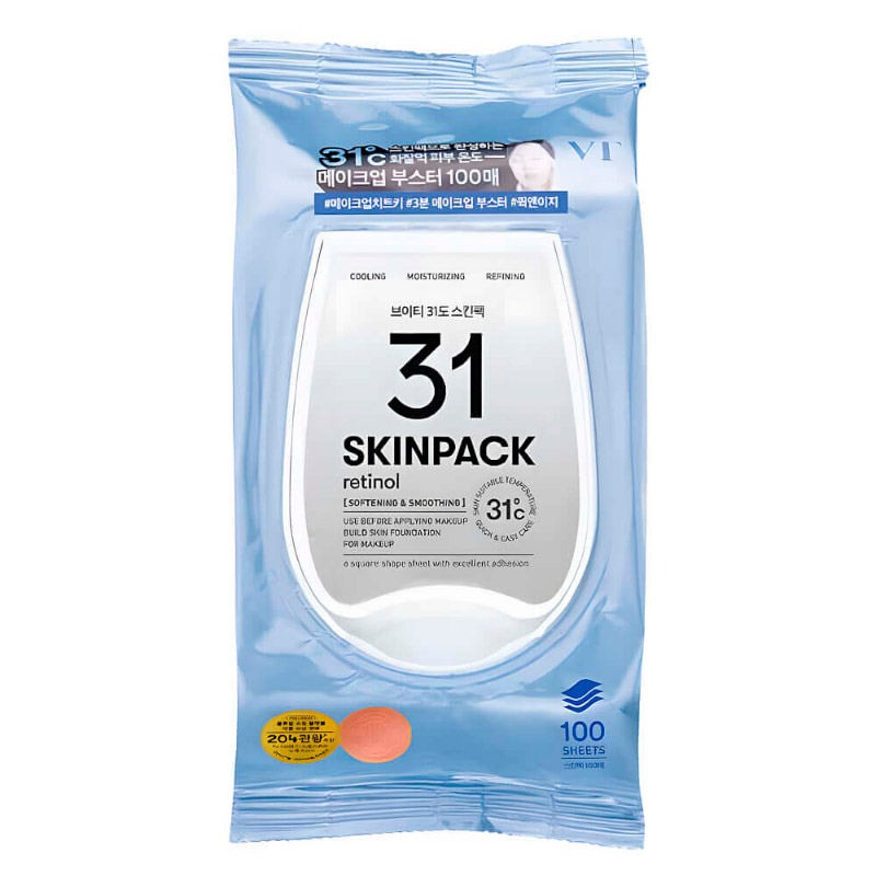 Обновляющие тонер-пэды с ретинолом VT Cosmetics 31 Smooth Skin Pack 100 шт