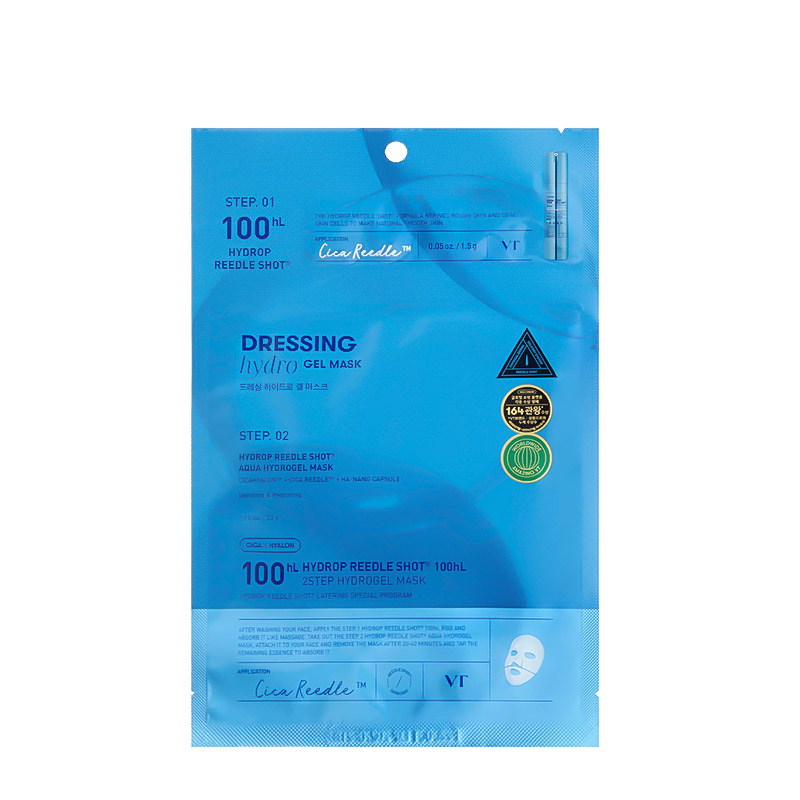 Увлажняющая гидрогелевая маска с микроиглами VT Cosmetics Hydrop HL Reedle Shot 100 2Step Hydrogel Mask 1,5 г+33 г Увлажняющая гидрогелевая маска с микроиглами VT Cosmetics Hydrop HL Reedle Shot 100 2Step Hydrogel Mask 1,5 г+33 г