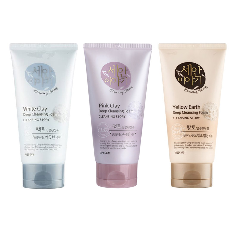 Пенка для умывания с глиной WELCOS Kwailnara Cleansing Story Deep Cleansing Foam Clay 150 мл