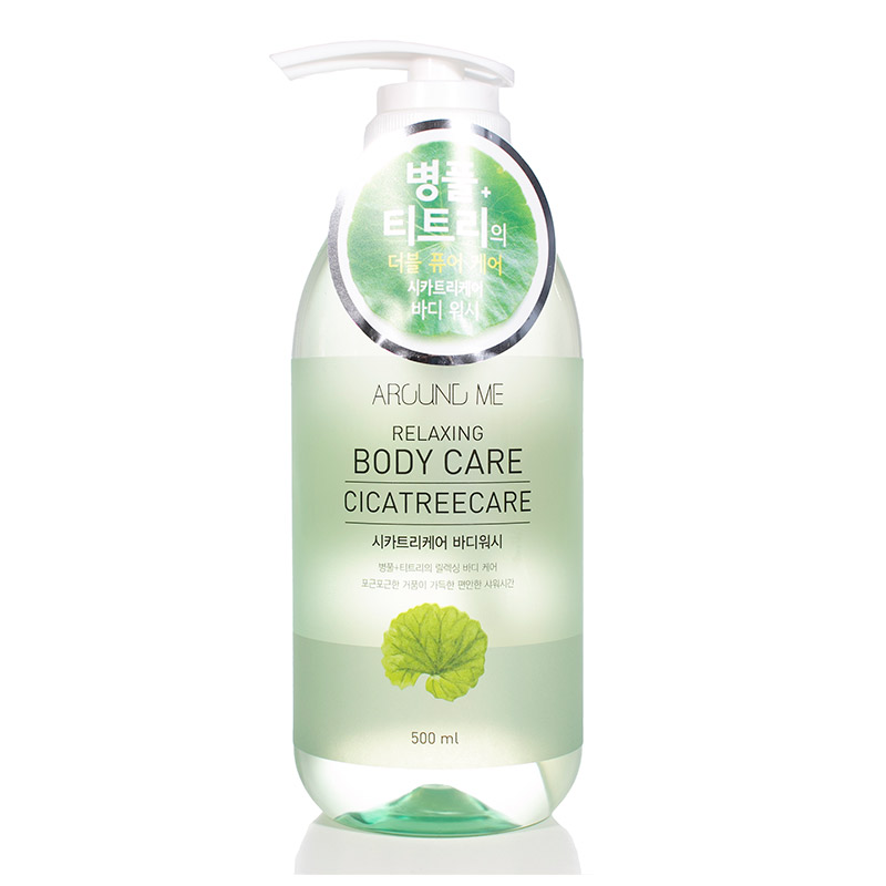 Гель для душа с центеллой и чайным деревом Welcos Around Me Cicatreecare Body Wash 500мл