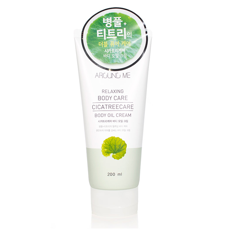 Крем-масло для тела с центеллой и чайным деревом Welcos Around Me Cicatreecare Body Oil Cream 200мл