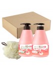Набор подарочный для тела с персиком WELCOS Kwailnara Peach Milk 