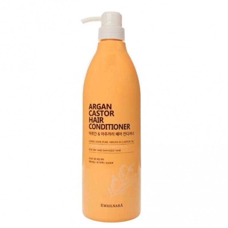 Кондиционер для волос с касторовым и аргановым маслом Welcos Kwailnara Argan Castor Hair Conditioner 950мл