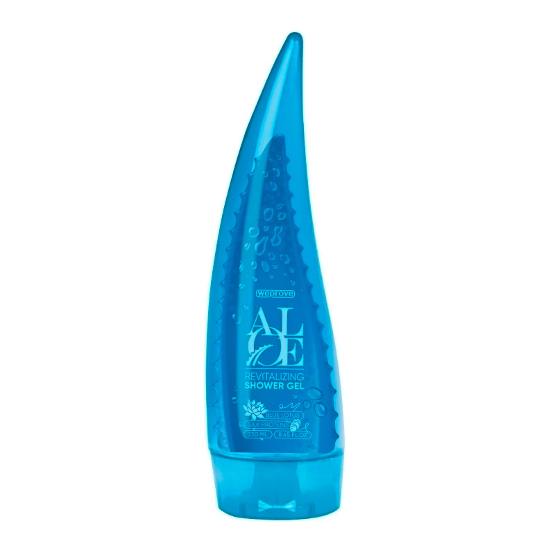 Тонизирующий гель для душа WEPROVE Revitalizing Aloe Shower Gel Blue Lotus Silk Proteins 250 мл