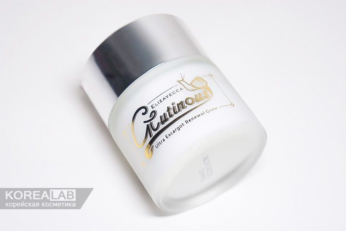Крем для лица с улиточным муцином ELIZAVECCA Glutinous Ultra Escargot Renewal Grow
