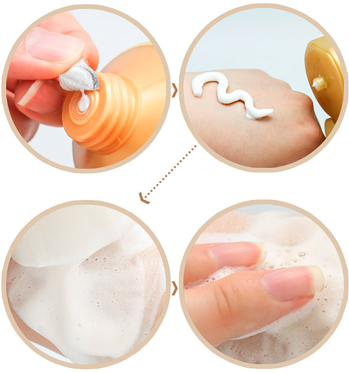 Пенка для умывания с муцином улитки и золотом Elizavecca 24k Gold Snail Cleansing Foam