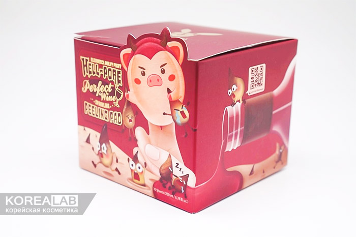 Пилинг-пады с экстрактом вина ELIZAVECCA Milky Piggy Hell-Pore Perfect Wine Sparkling Peeling Pad
