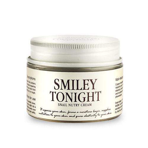 Питательный крем для лица с муцином улитки GRAYMELIN Smiley Tonight Snail Nutry Cream