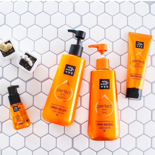 Питательный шампунь для поврежденных волос MISE EN SCENE Perfect Serum Shampoo