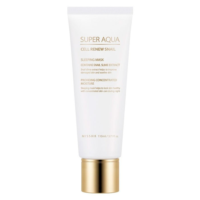 Регенерирующая ночная маска для лица MISSHA Super Aqua Cell Renew Snail Sleeping Mask