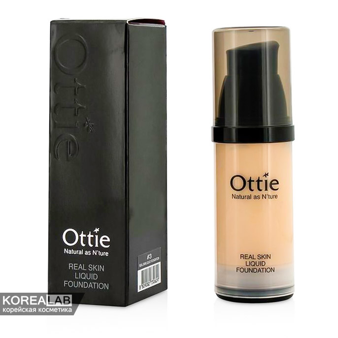 Тональная основа OTTIE Real Skin Liquid Foundation