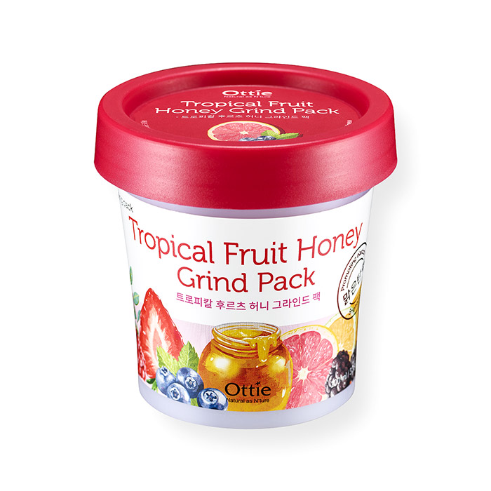 Фруктовая ночная маска для лица с медом OTTIE Tropical Fruit Grind Pack