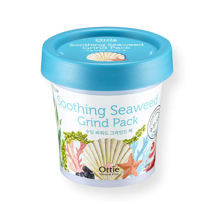 Успокаивающая маска для лица c водорослями OTTIE Soothing Seaweed Grind Pack