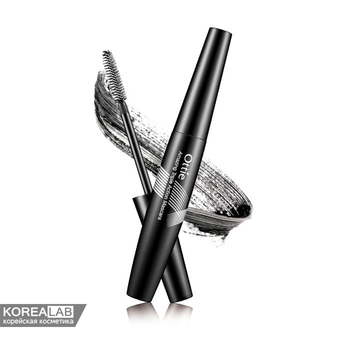 Тушь для ресниц тройного действия OTTIE Amazing Triple Action Mascara