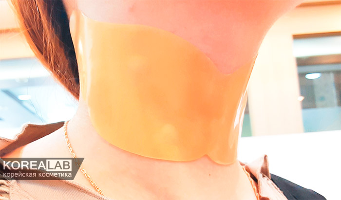 Гидрогелевые патчи с золотом для шеи PETITFEE Gold Neck Pack