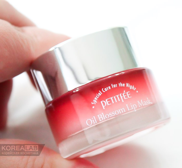 Маска для губ с маслом камелии PETITFEE Oil Blossom Lip mask Camelia